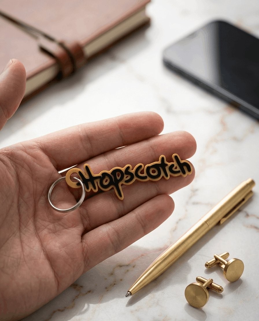 Custom μπρελόκ «Hopscotch» σε δίχρωμη 3D εκτύπωση