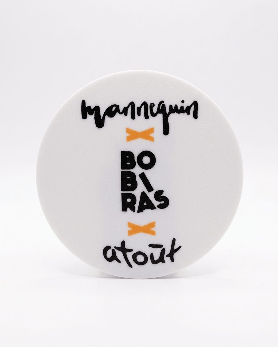 Σουβέρ «Mannequin × Bobiras × Atout» — 3D εκτυπωμένο συλλεκτικό σουβέρ